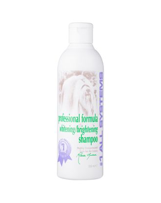 1 All Systems Professional Formula Whitening Shampoo - szampon usuwający przebarwienia z każdej sierści - 250ml