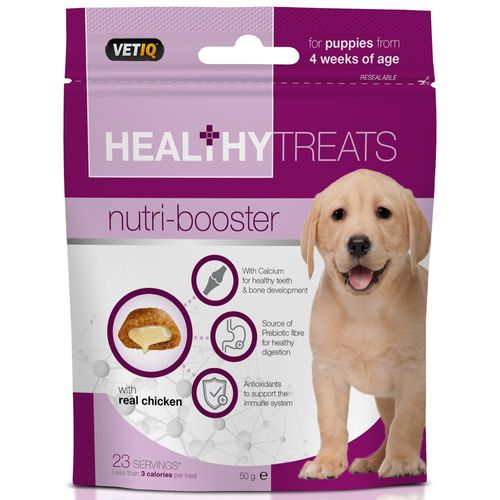 VetIQ Healthy Treats Nutri-Booster 50g - zdrowe przysmaki dla szczeniaka z witaminami