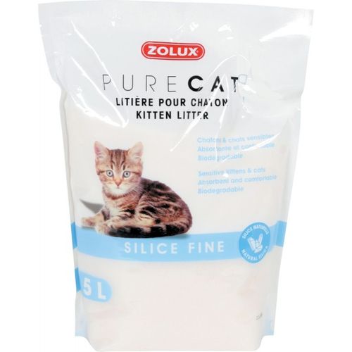 Zolux Pure Cat Kitten Litter 5L - żwirek silikonowy drobny dla kociąt
