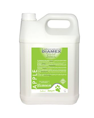 Diamex Apple - szampon dla psów z ekstraktem z jabłka, do wszystkich rodzajów włosów, koncentrat 1:8 - 5L