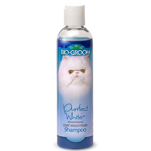 Bio-Groom Purrfect White 236ml - szampon rozjaśniający dla kota z białą i jasną sierścią, koncentrat 1:4