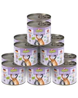 GranataPet DeliCatessen Duck & Poultry - bezzbożowa mokra karma dla kota, kaczka i drób - 12x 200g