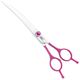 Jargem Fuchsia Curved Scissors - nożyczki groomerskie gięte z ozdobną śrubą, fuksja