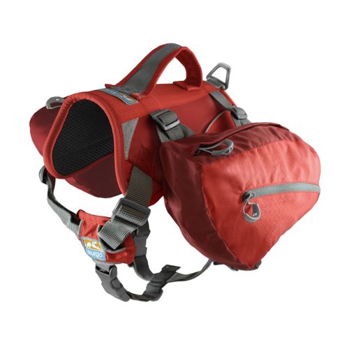 Kurgo Big Baxter Backpack 7,5L Red - sakwy dla dużego i bardzo dużego psa, czerwone