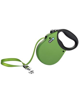 Alcott Adventure Retractable Leash Green - odblaskowa smycz automatyczna dla psa, zielona