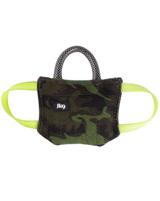 Julius-K9 Cotton Bitepad - mocny bawełniany szarpak dla psa, z trzema uchwytami, wzór moro