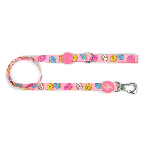 Dashi Donut Leash 120cm - miejska smycz taśmowa dla psa, wzór pączek