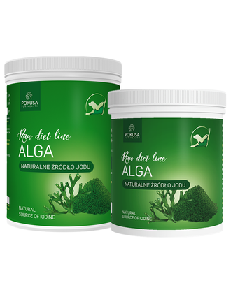 Pokusa RawDietLine Bio Alga - mączka z norweskich alg morskich, bogate źródło składników odżywczych