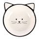 Flamingo Kajo Black & White Bowl 280ml - ceramiczna miska dla kota, czarno-biały kotek