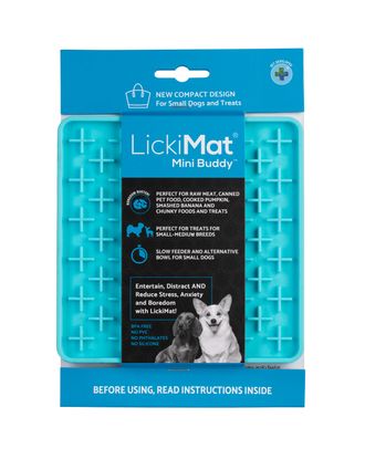 LickiMat Mini Classic Buddy - mata do wylizywania dla  małego psa, miękka, wzór krzyżyk