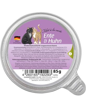 GranataPet Filet à la carte Duck & Chicken - mokra karma dla kota, fileciki w sosie własnym, kaczka i kurczak - 85g