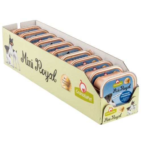 GranataPet Mini Royal Junior/Puppy Turkey & Coney - bezzbożowa mokra karma dla szczeniąt i młodych psów małych ras, indyk i królik