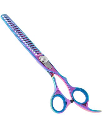 Geib Silver Rainbow Kiss Chunker 7,5" - wysokiej jakości degażówki jednostronne z tęczowym wykończeniem, 21 ząbków