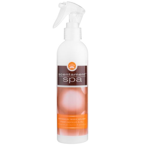 Best Shot Scentament Spa Apricot & Lily Body Splash Spray 236ml - antystatyczna odżywka zapachowa ułatwiająca rozczesywanie sierści, przyjemny owocowo-kwiatowy zapach