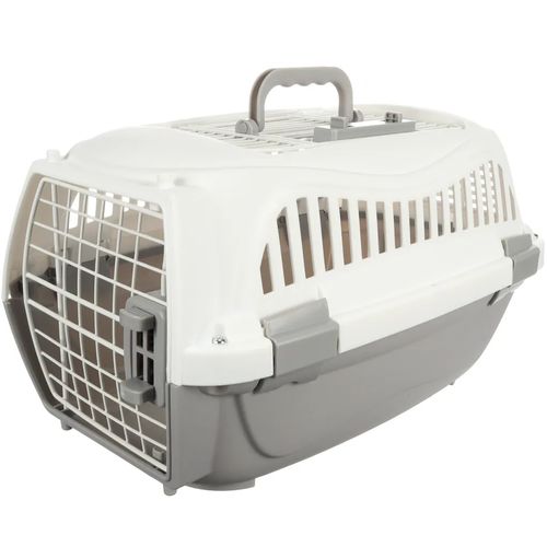 Flamingo Transport Cage Globe Grey M - transporter dla kota i psa, do 9 kg