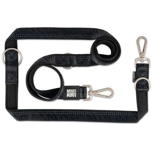 Max&Molly Multi Funtcion Leash Matrix 2.0 Black - przepinana smycz dla psa, odblaskowa, czarna