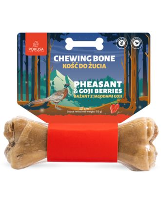 Pokusa Pheasant&Goji Berries Bone - kość wołowa dla psa, bażant, jagody goji, rokitnik i acerolą