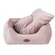 Biglo Velur Love Lux Pink - welurowe legowisko dla psa i kota, z lamówką brudny róż