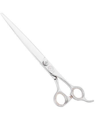 P&W Alfa Omega Scissors - profesjonalne nożyczki groomerskie z krótkim uchwytem, proste