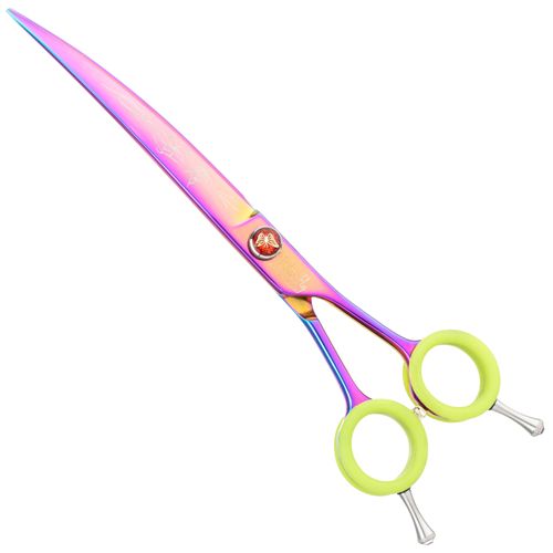 P&W ButterFly Curved Scissors - profesjonalne nożyczki groomerskie, gięte