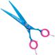 P&W Blue Star Titanium Curved Scissors - nożyczki do strzyżenia zwierząt, gięte