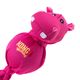 KONG Wubba Friends Ballistic Hippo - hipopotam szarpak dla psa, z ogonami, piłką w środku i piszczałką