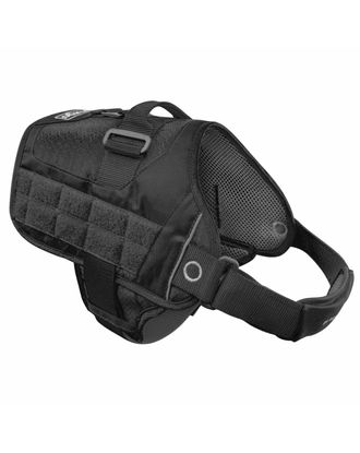 Kurgo RSG Townie Harness Black - wytrzymałe szelki taktyczne dla psa, czarne