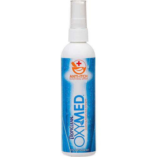 Tropiclean Oxymed Anti-Itch Spray 236ml - spray kojący i odżywiający suchą, swędzącą i łuszczącą się skórę zwierząt