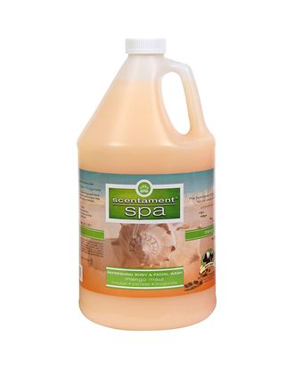 Best Shot Spa Mango Maui Facial & Body Wash - relaksacyjny płyn myjący do sierści, o zapachu tropikalnych owoców, z naturalnymi wyciągami, koncentrat - 3,8L