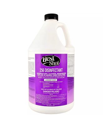 Best Shot 256 Disinfectant Lavender 3,8L - skoncentrowany płyn do czyszczenia i dezynfekcji, o zapachu lawendy