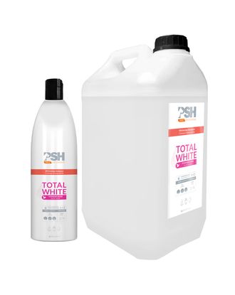PSH Pro Total White Shampoo - szampon wybielający dla psów, koncentrat 1:3