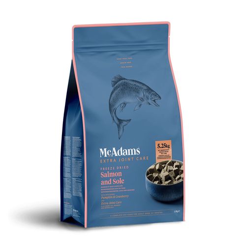 McAdams Freeze Dried Salmon & Sole - liofilizowana karma dla psa dorosłego, z łososiem i solą