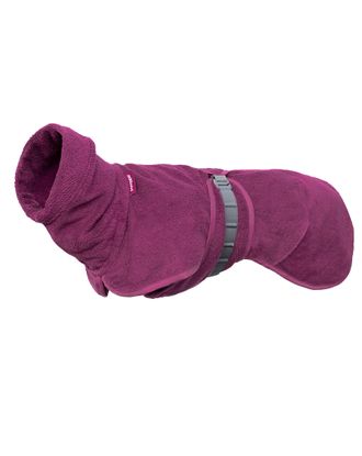 Bath Pomppa Plum - bawełniany szlafrok dla psa, śliwkowy