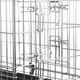 Flamingo Keo Silver - metalowa klatka dla psa, M: 47x77x54cm