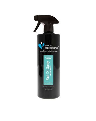 Groom Professional Fast Dri Spray Ocean Breeze - preparat redukujący czas suszenia sierści o 50%, o zapachu bryzy morskiej - 1L
