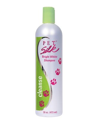 Pet Silk Bright White Shampoo - szampon rozjaśniający do włosa białego i jasnego, dla psów i kotów, koncentrat 1:16 - 473ml