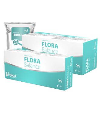 Vetfood Flora Balance - preparat wspierający pracę przewodu pokarmowego, dla psa i kota