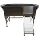 Blovi Free Standing Stainless Tub - wanna groomerska ze stali nierdzewnej, z rampą na kołach