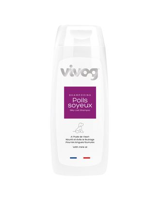 Vivog Poils Soyeux - szampon dla psa z długą sierścią, z olejem norkowym i witaminą F - 200ml