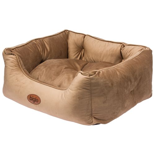 Biglo Velur Love Lux Brown - welurowe legowisko dla psa i kota, z