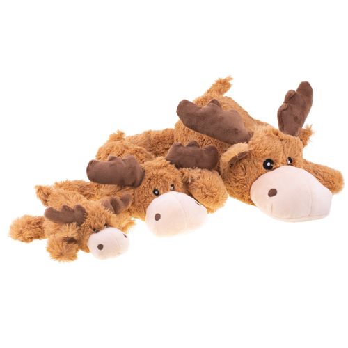 KONG Cozie Naturals Marvin Moose - wytrzymały pluszak dla psa, łoś z piszczałką
