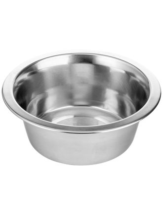 Flamingo Round Silver Bowl - stalowa miska dla psa i kota