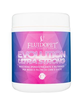 FluidoPet Evolution Ultra Strong Mask - wysoko odżywczo-regenerująca maseczka, skraca czas suszenia i ułatwia rozczesywanie sierści