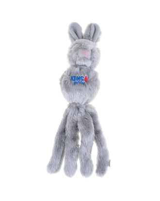 KONG Wubba Friends Rabbit - królik pluszak dla psa, z ogonami, piłką w środku i piszczałką