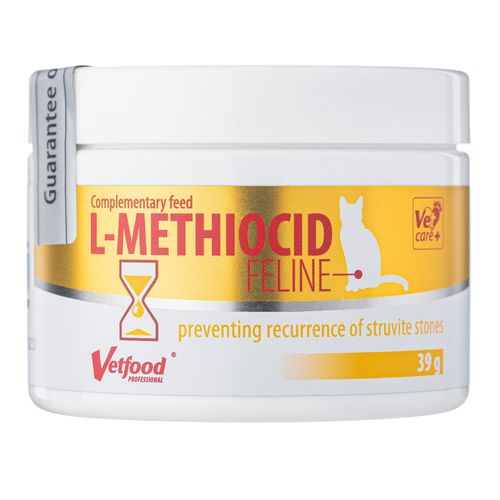 Vetfood L-Methiocid Feline 39g - preparat wspomagający układ moczowy dla kota