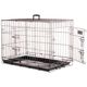 Flamingo Ebo Taupe - metalowa klatka dla psa, M: 47x77x55cm