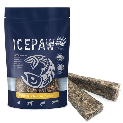 Icepaw Cod Slices 125g - gryzaki dla psa, 100% suszonego dorsza