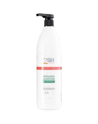 PSH Pro Avocado Moisture Shampoo - szampon nawilżający do długiej sierści i kręconej, koncentrat 1:3- 1L