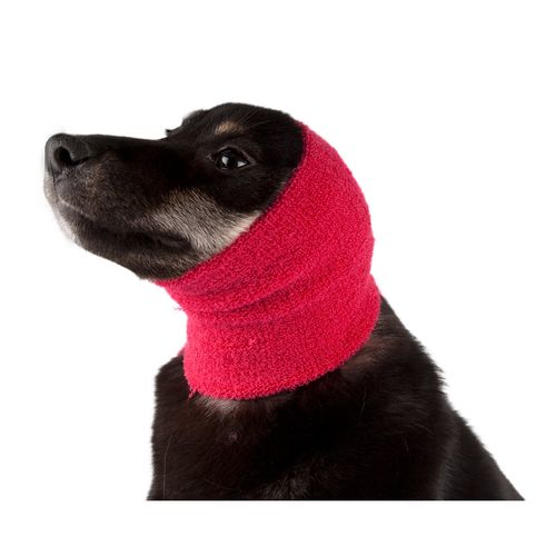 Show Tech Ear Buddy S - różowa opaska na uszy do suszenia płochliwych psów, mała