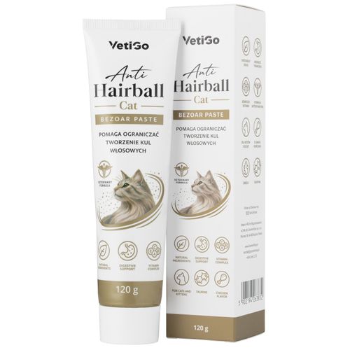 VetiGo Anti Hairbal Cat 120g - pasta odłączająca dla kota, smak kurczaka